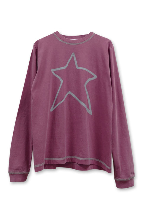 【PRE-ORDER】FEUERGOD × Cycle STAR LONG SLEEVE TEE -DARK RED-