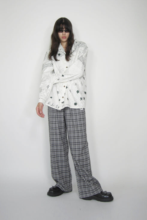 【RESTOCK】Mayte × Cycle ECHO STAR CHECK PANTS -WARM GRAY-