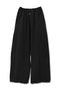 YIN-YANG LINEN WIDE TROUSERS -BLACK-