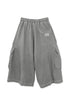 WASHED CARGO HALF PANTS -GRAY-