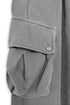 WASHED CARGO HALF PANTS -GRAY-