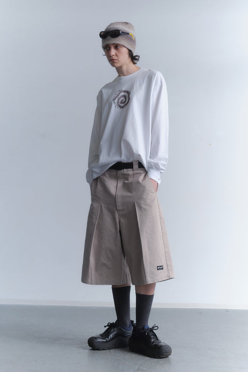 WIDE HALF PANTS -BEIGE- *Last1