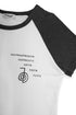 RAGLAN LOGO TEE -DARK CHARCOAL×WHITE- *Only 1 item