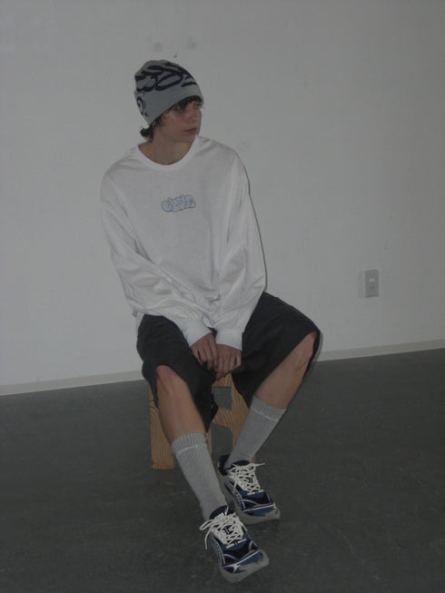nyke × MINE × Cycle THROW UP LONG SLEEVE TEE -WHITE-