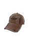 【RESTOCK】WASHED EMBROIDERY LOGO CAP -WASHED BROWN-
