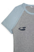 RAGLAN LOGO TEE -LIGHT BLUE×ASH GRAY- *Only 1 item