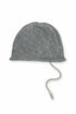 SPIRAL CODE SUMMER KNIT BEANIE -GRAY-