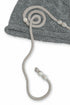 SPIRAL CODE SUMMER KNIT BEANIE -GRAY-