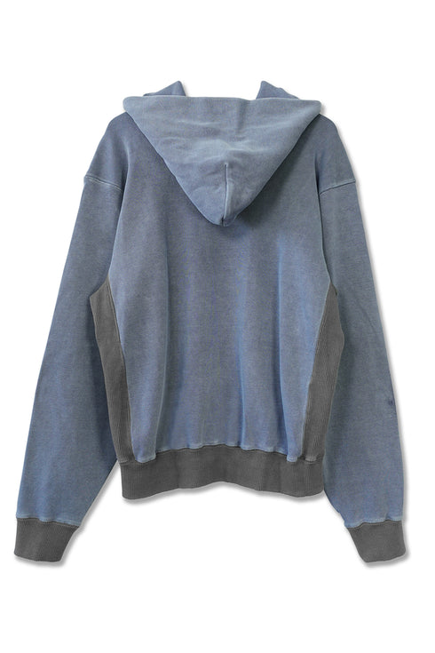 WASHED EMBROIDERY LOGO HOODIE -DARK BLUE- *Last1