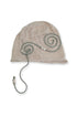 SPIRAL CODE SUMMER KNIT BEANIE -SUN BEIGE-