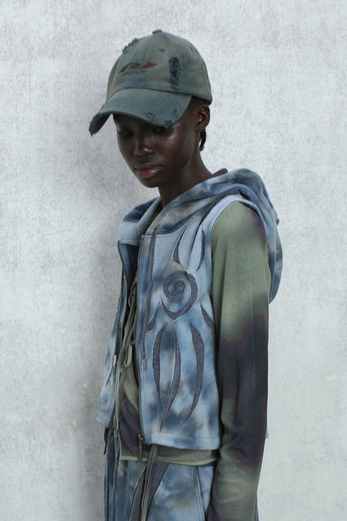 【RESTOCK】WASHED EMBROIDERY LOGO CAP -WASHED GREEN-