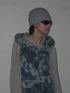 UNALOME SLEEVELESS HOODIE -TIE-DYE BLUE-