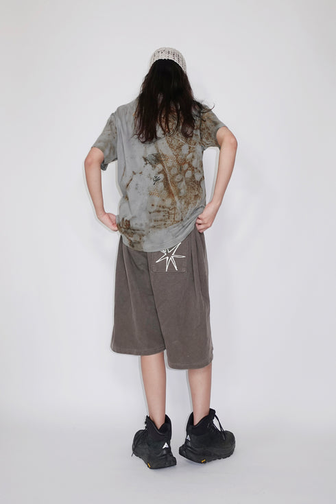 MISAKI USHIOZU × Cycle IRON RUST-DYEING TEE