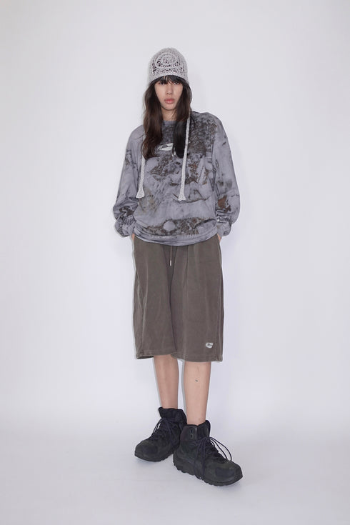 【RESTOCK】MISAKI USHIOZU × Cycle IRON RUST-DYEING LONG SLEEVE TEE -GRAYISH PURPLE- *Last1