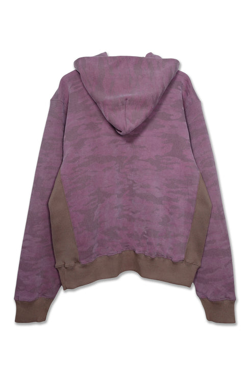 SPIRAL LOGO EMBROIDERY HOODIE -REDDISH PURPLE CAMO-