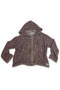 【PRE-ORDER】CORD MESH ZIP-UP HOODIE -BROWN-