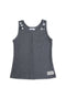 MIX BUTTON TANK TOP -CHARCOAL-
