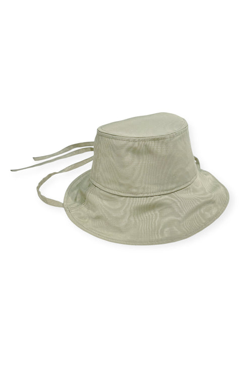 【90'S DEAD STOCK FABRIC】WOOD GRAIN BUCKET HAT -LIGHT GREEN-