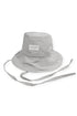 【90'S DEAD STOCK FABRIC】WOOD GRAIN BUCKET HAT -GRAY-