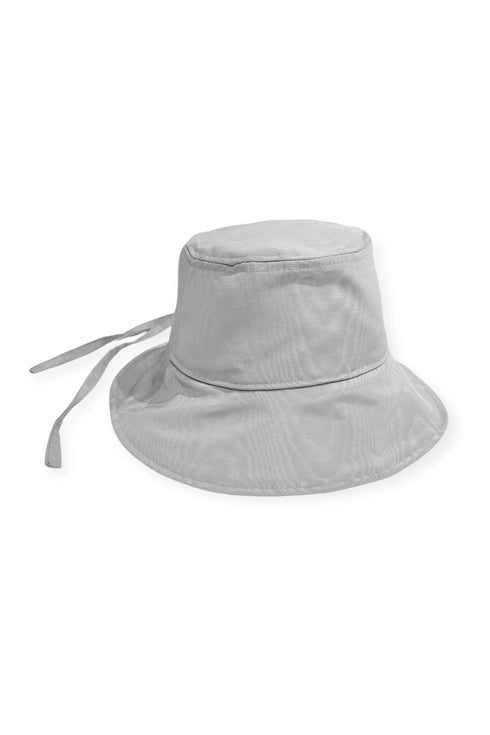 【90'S DEAD STOCK FABRIC】WOOD GRAIN BUCKET HAT -GRAY-
