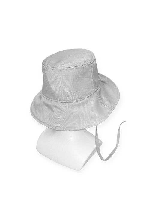 【90'S DEAD STOCK FABRIC】WOOD GRAIN BUCKET HAT -GRAY-