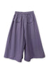 ROUND FLAP WIDE HALF PANTS -PURPLE-