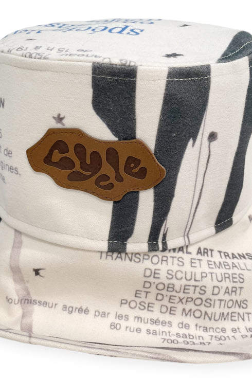 Mayte × Cycle DRAWING BUCKET HAT -WATER-