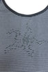 WARP STAR STRIPE CAMISOLE -BLUE × CHARCOAL-