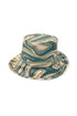 DISTORTED GREEN BUCKET HAT