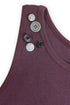MIX BUTTON TANK TOP -BURGUNDY- *Only 1 stock