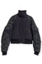 CODE MAZE ECO FABRIC BOMBER JACKET -BLACK (BAMBOO CHARCOAL)-