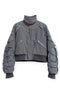 CODE MAZE ECO FABRIC BOMBER JACKET -GRAY (BAMBOO CHARCOAL)-