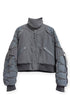 CODE MAZE ECO FABRIC BOMBER JACKET -GRAY (BAMBOO CHARCOAL)-