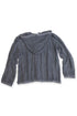 【PRE-ORDER】CORD MESH ZIP-UP HOODIE -CHARCOAL-