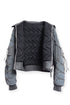 CODE MAZE ECO FABRIC BOMBER JACKET -GRAY (BAMBOO CHARCOAL)-