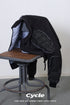 CODE MAZE ECO FABRIC BOMBER JACKET -BLACK (BAMBOO CHARCOAL)-