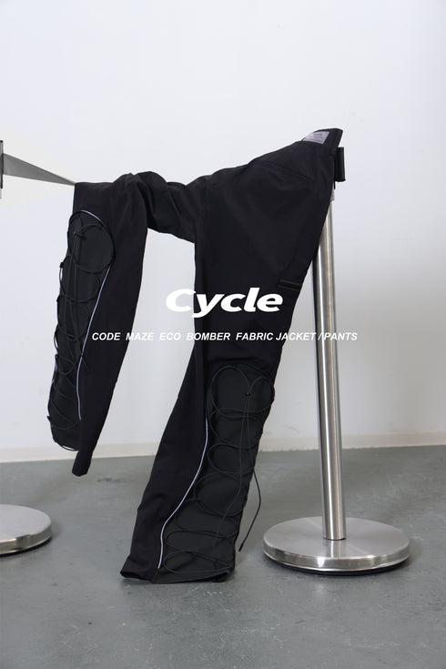 CODE MAZE ECO FABRIC PANTS -BLACK (BAMBOO CHARCOAL)-