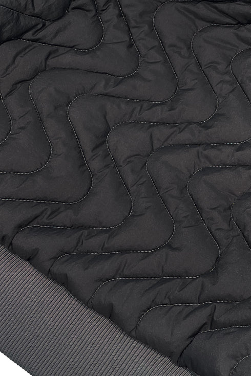 CODE MAZE ECO FABRIC BOMBER JACKET -GRAY (BAMBOO CHARCOAL)-