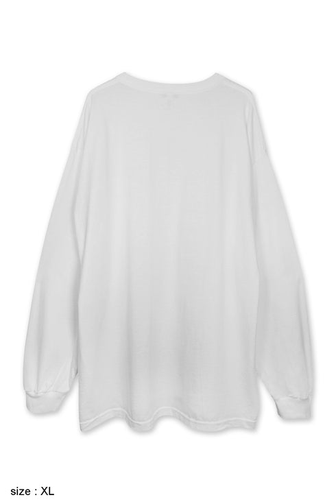 nyke × MINE × Cycle THROW UP LONG SLEEVE TEE -WHITE-