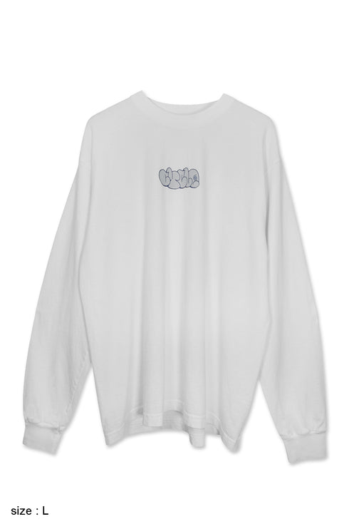 nyke × MINE × Cycle THROW UP LONG SLEEVE TEE -WHITE-