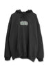 nyke × Cycle THROW UP HOODIE -BLACK-