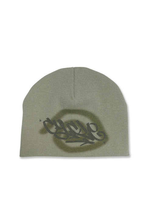 nyke × Cycle SPIRAL TAG BEANIE -KHAKI-