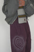 PAINTED SPIRAL SWEAT PANTS -BORDEAUX- *Last1