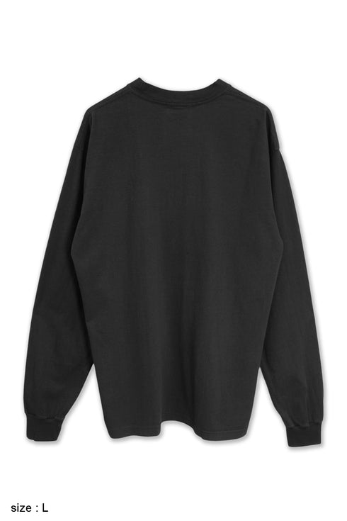 nyke × MINE × Cycle THROW UP LONG SLEEVE TEE -BLACK-