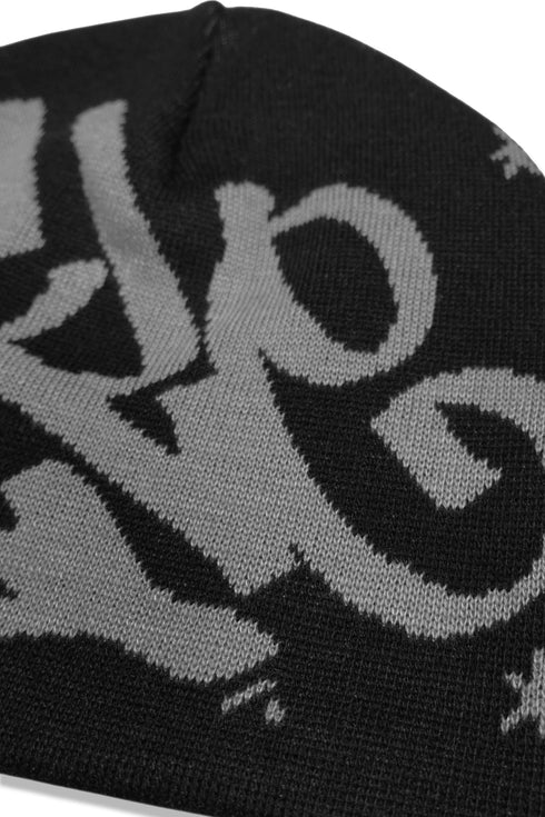 nyke × Cycle TAG BEANIE -BLACK×GRAY-
