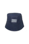 VEGAN LEATHER BUCKET HAT -NAVY- *Last1