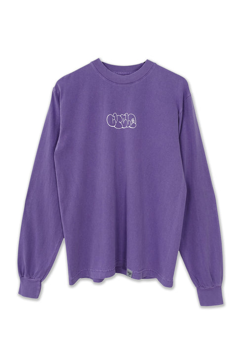 nyke × MINE × Cycle THROW UP LONG SLEEVE TEE -PURPLE-