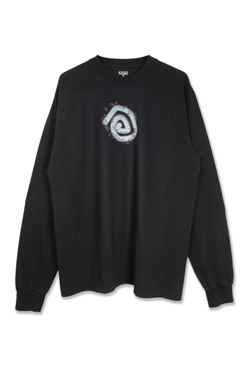 nyke × MINE × Cycle SPIRAL TAG LONG SLEEVE TEE -BLACK- *Last1