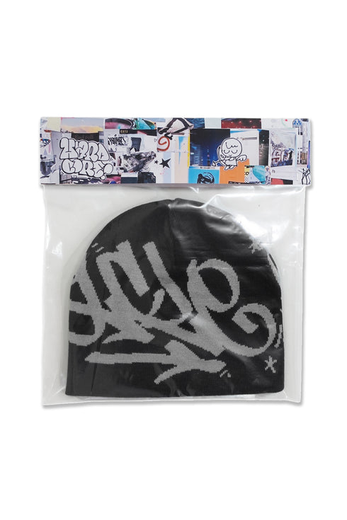 nyke × Cycle TAG BEANIE -BLACK×GRAY-