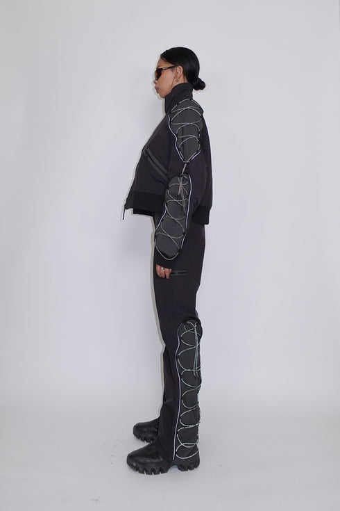 CODE MAZE ECO FABRIC PANTS -BLACK (BAMBOO CHARCOAL)-